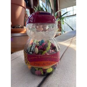 B Jewelry Pop Arty Beads Jar Kit B Jeweled B Inventive‎ B Poppy Craft Beads